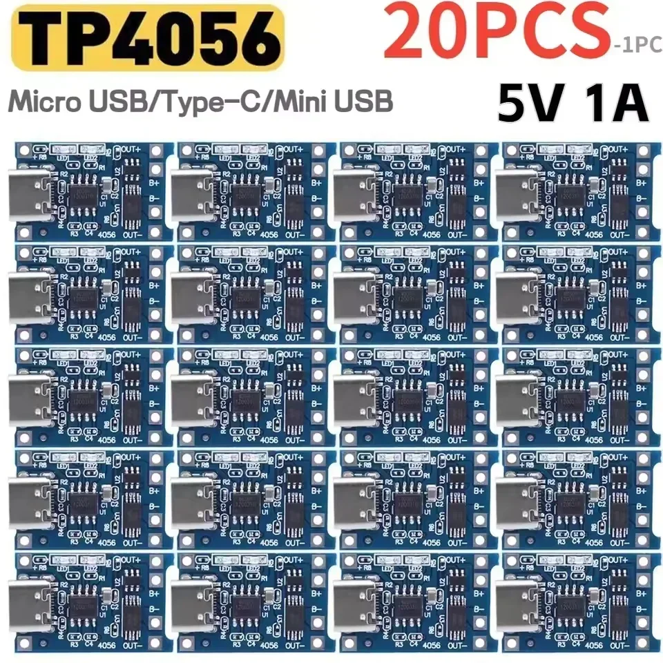 Tp4056 Module - 1-20 шт. Модуль зарядки литиевых аккумуляторов