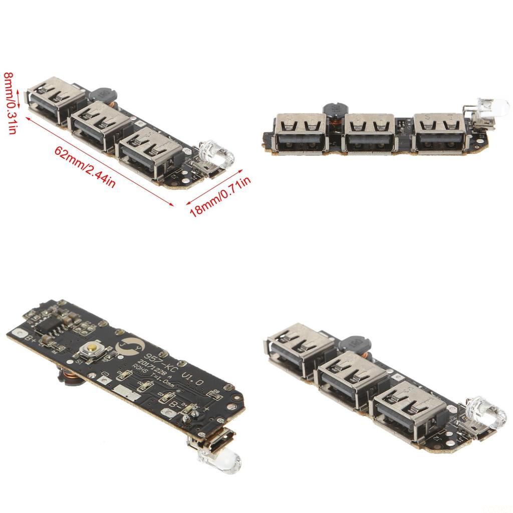 Li Ion Charger Module - B03F 5V 2.1A 3 USB зарядное