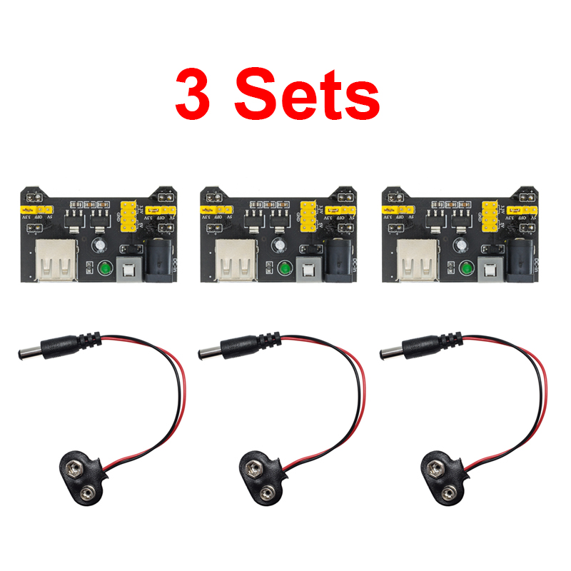 Breadboard 400 Point - 3 комплекта 3,3 В 5 В