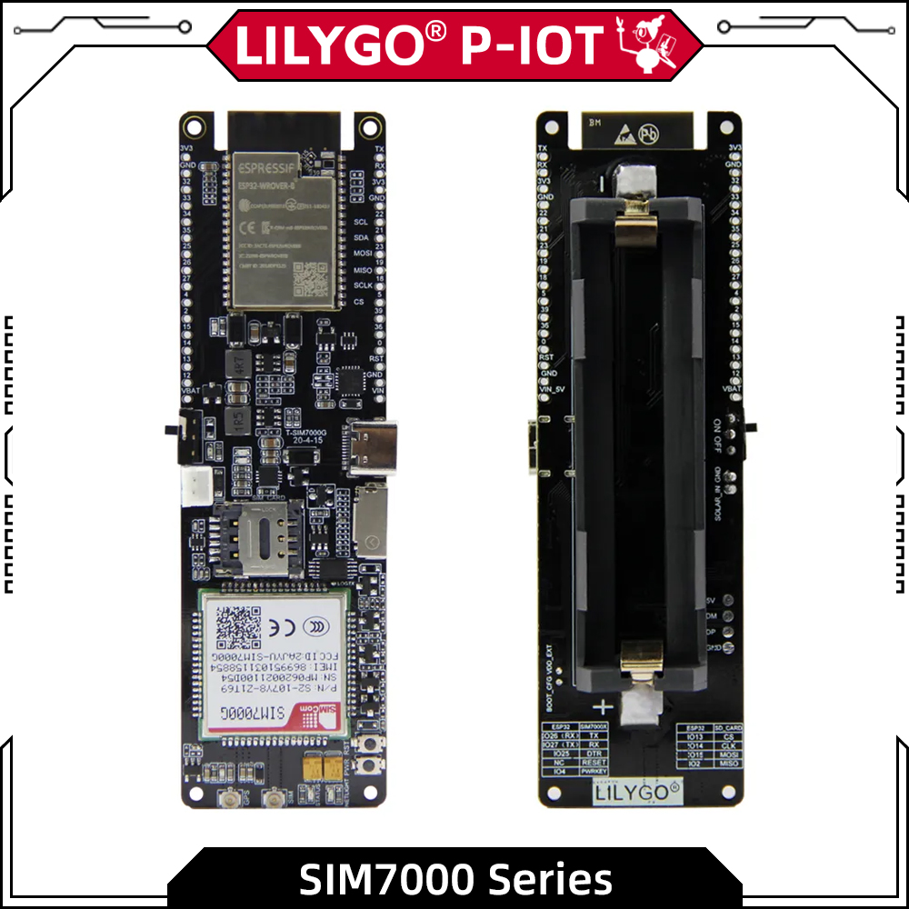 Esp32 Battery Holder Lipo - LILYGO® TTGO T-SIM7000G Плата разработки ESP32
