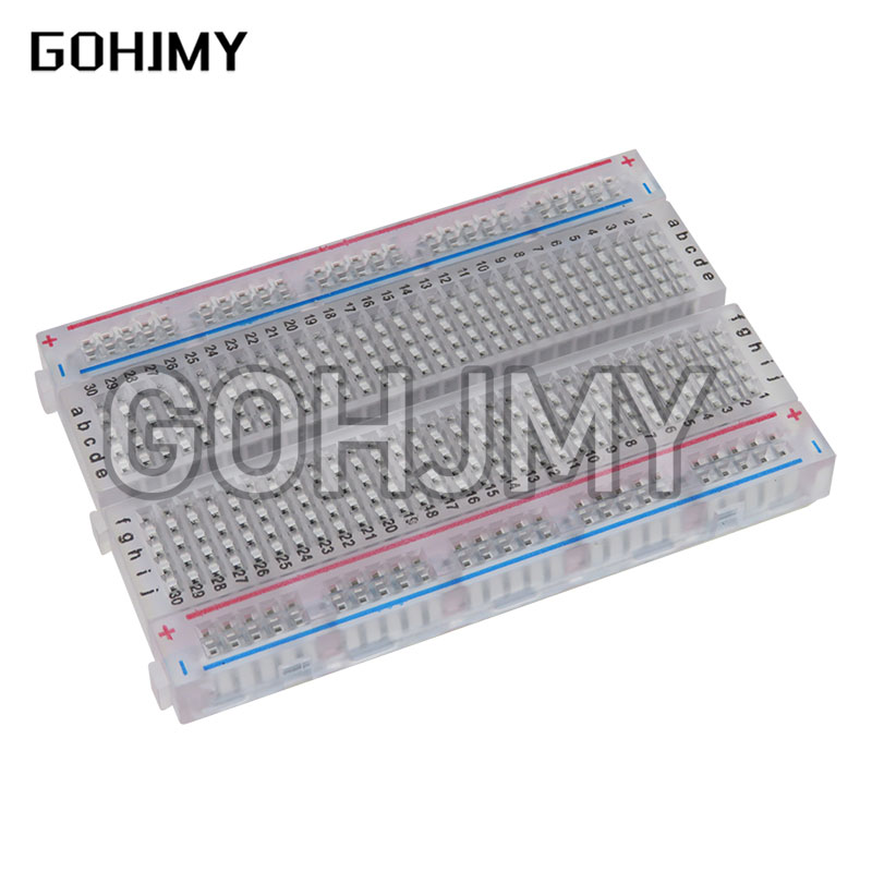 Breadboard 400 Point - 10 шт. прозрачная мини-доска для хлеба/макетная