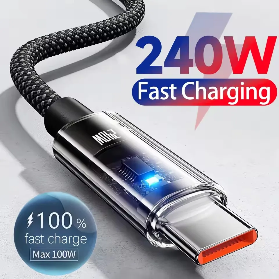 Usb C Cable - 240 Вт, кабель для сверхбыстрой зарядки