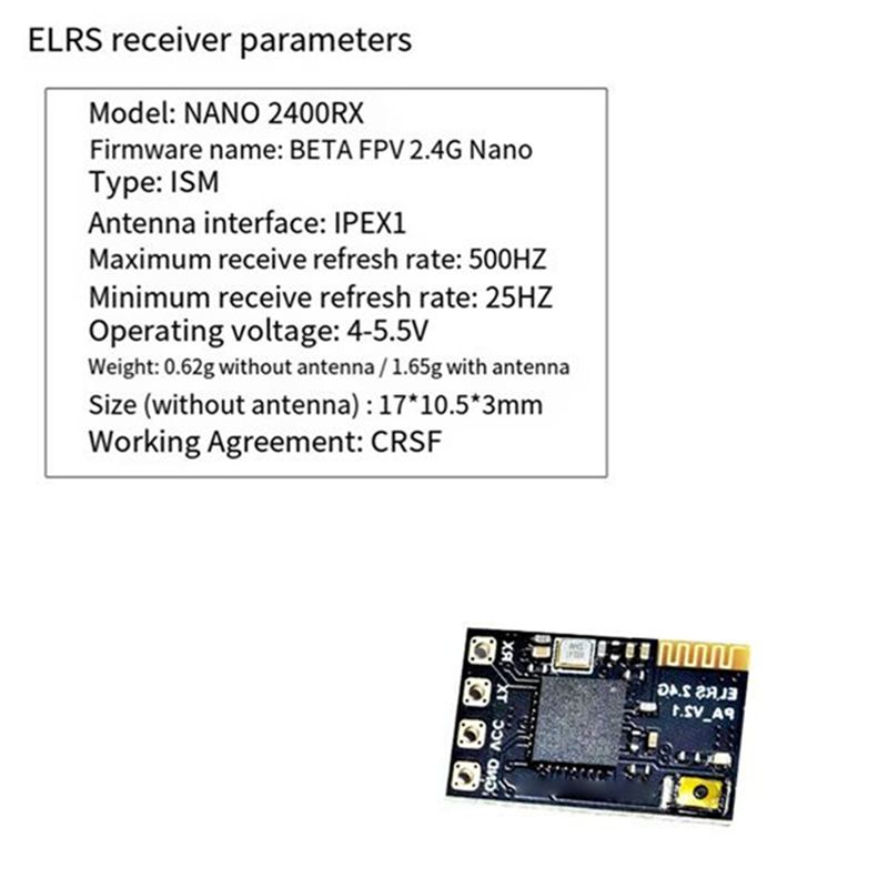 Antenna 2.4Ghz - CYGJ-10PCS ELRS 2.4ГГц приемник NANO ExpressLRS