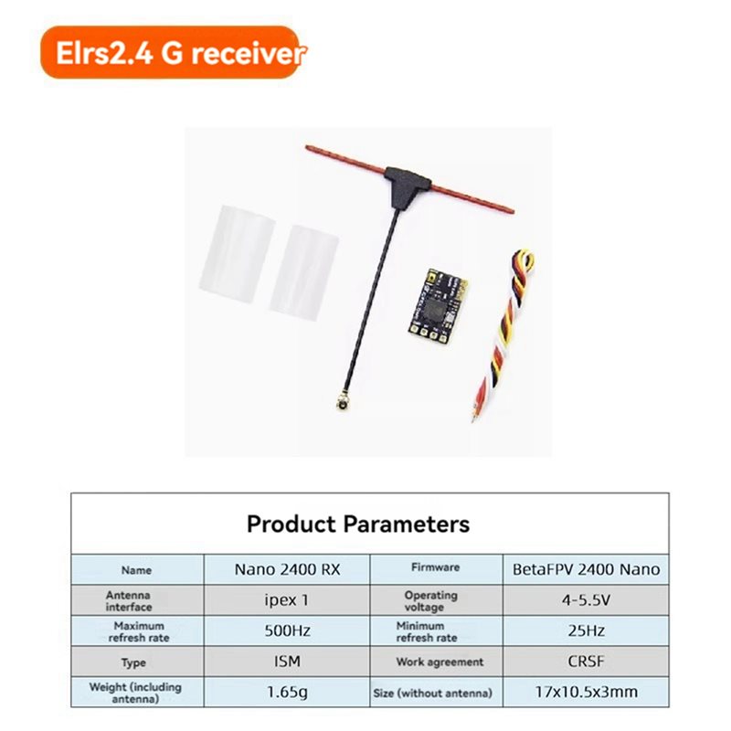 Приемник ABXE-5X ELRS 2,4 ГГц  – обзор и цена Antenna 2.4Ghz