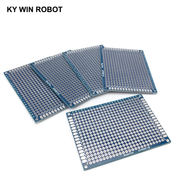 5 шт. 5x7 см 50x70 мм синий дв – обзор и цена Pcb Prototyping Board