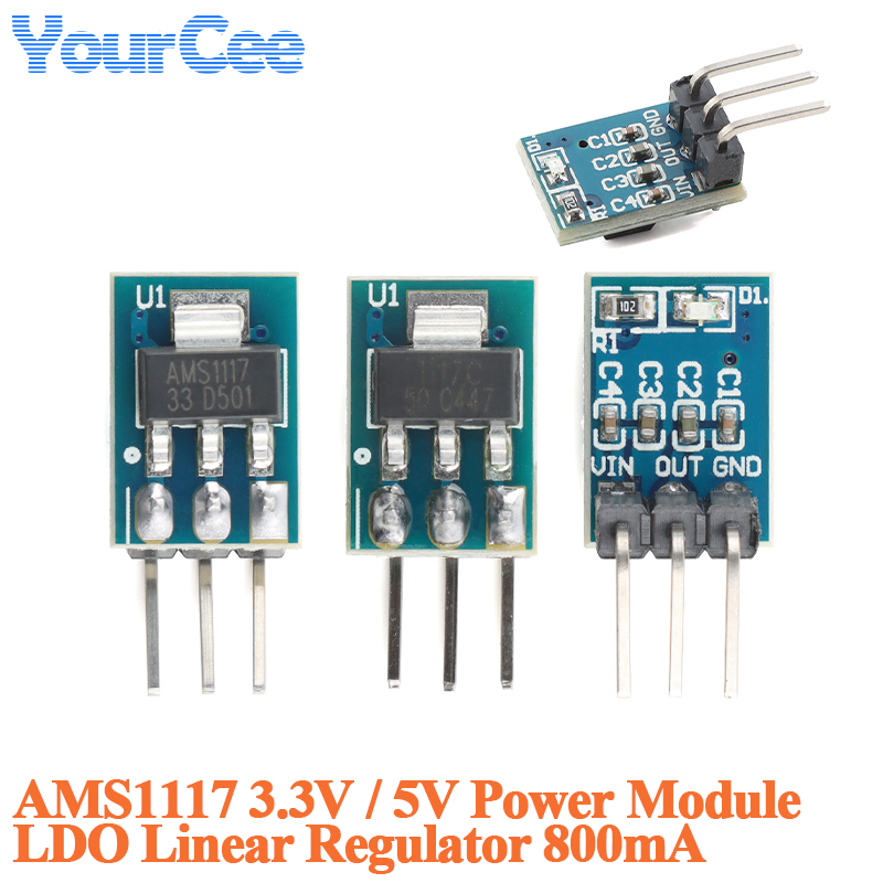 20 шт./1 шт. AMS1117 3,3 В 5 В – обзор и цена Ams1117 Module