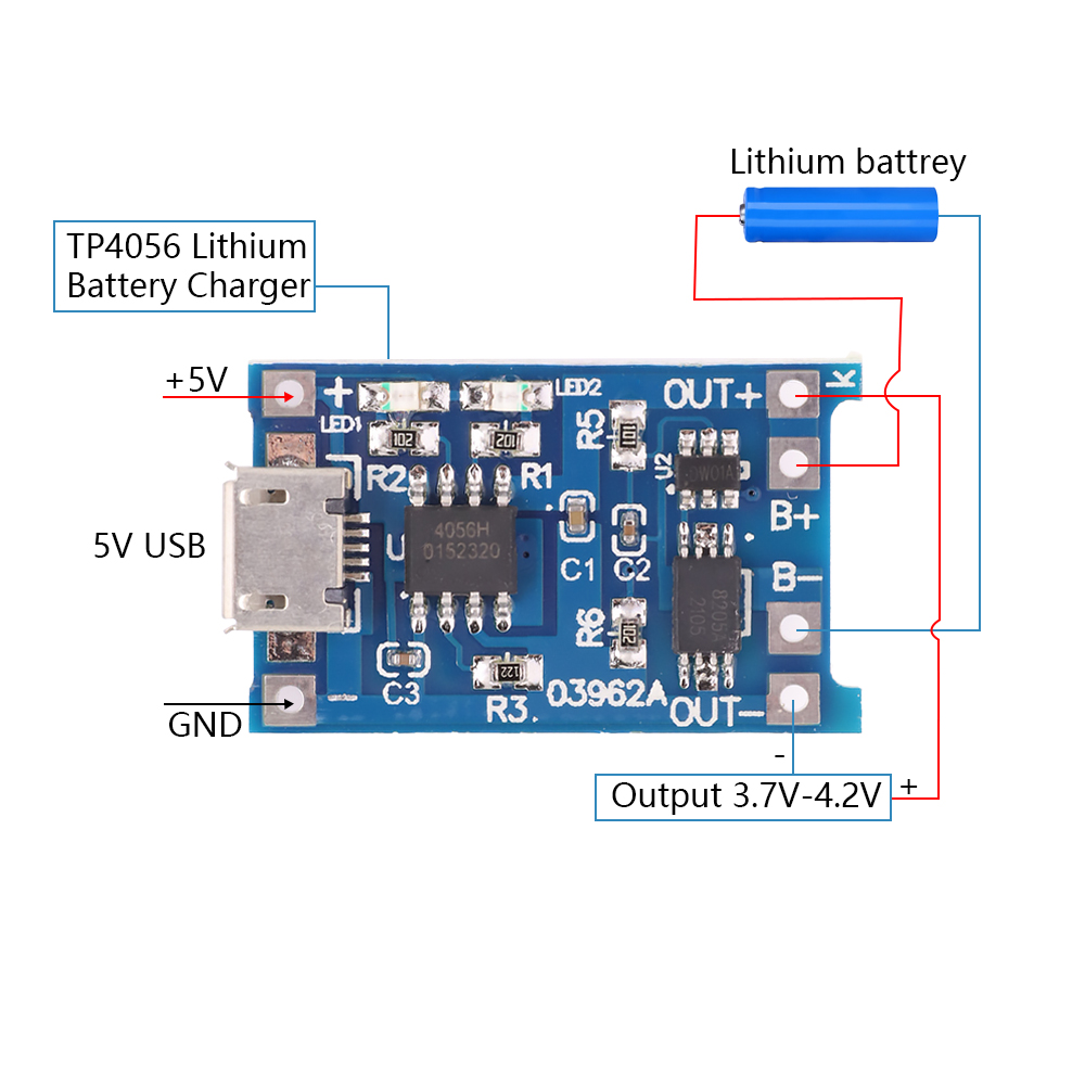 1/5/10 шт. Type-c/Micro/Mini U – обзор и цена Tp4056 Module