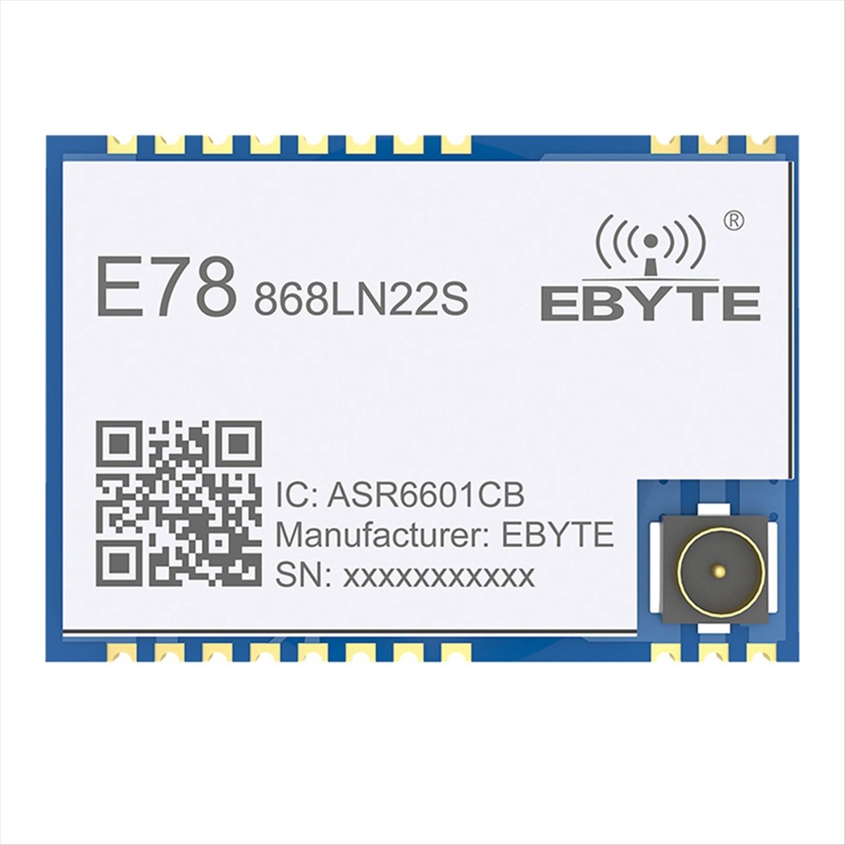 Модуль LoRa A73T LoRaWAN SoC E – обзор и цена Ipex Connector