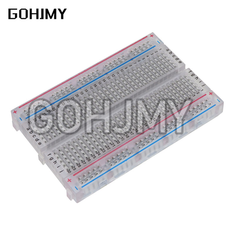 10 шт. прозрачная мини-доска д – обзор и цена Breadboard 400 Point