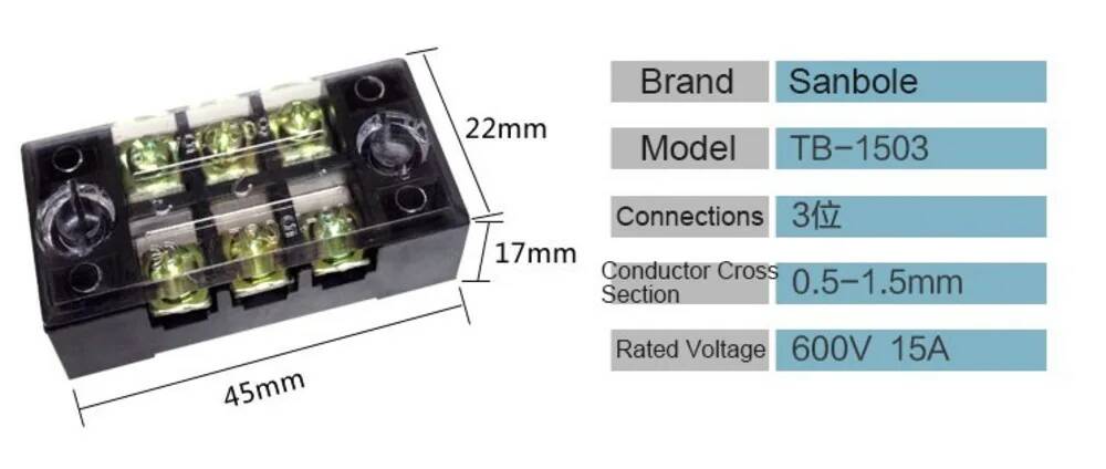 10 шт. двухрядных медных винто – обзор и цена Screw Terminal Block